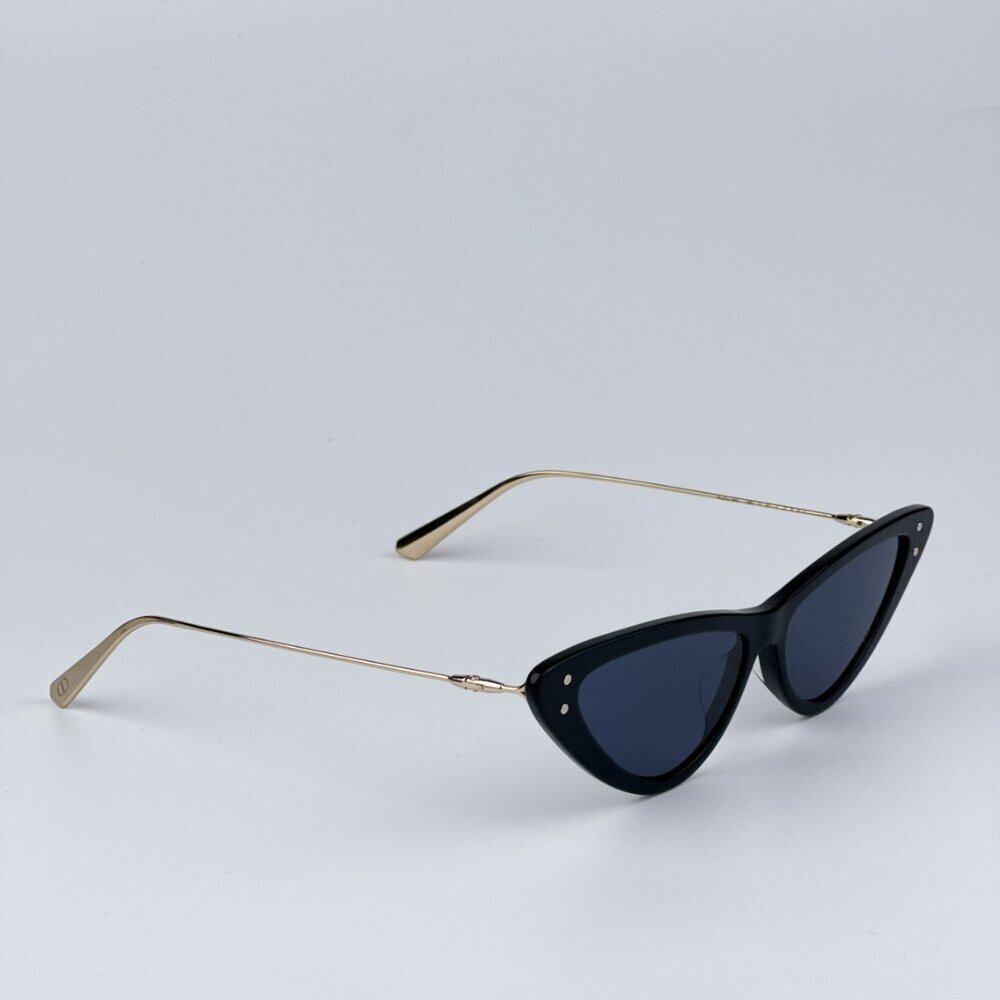 Dior MISSDIOR B4U CD40105U 01V 12B0 BRAND NEW Sunglasses Shiny Black Blue Unisex - Picture 9 of 13